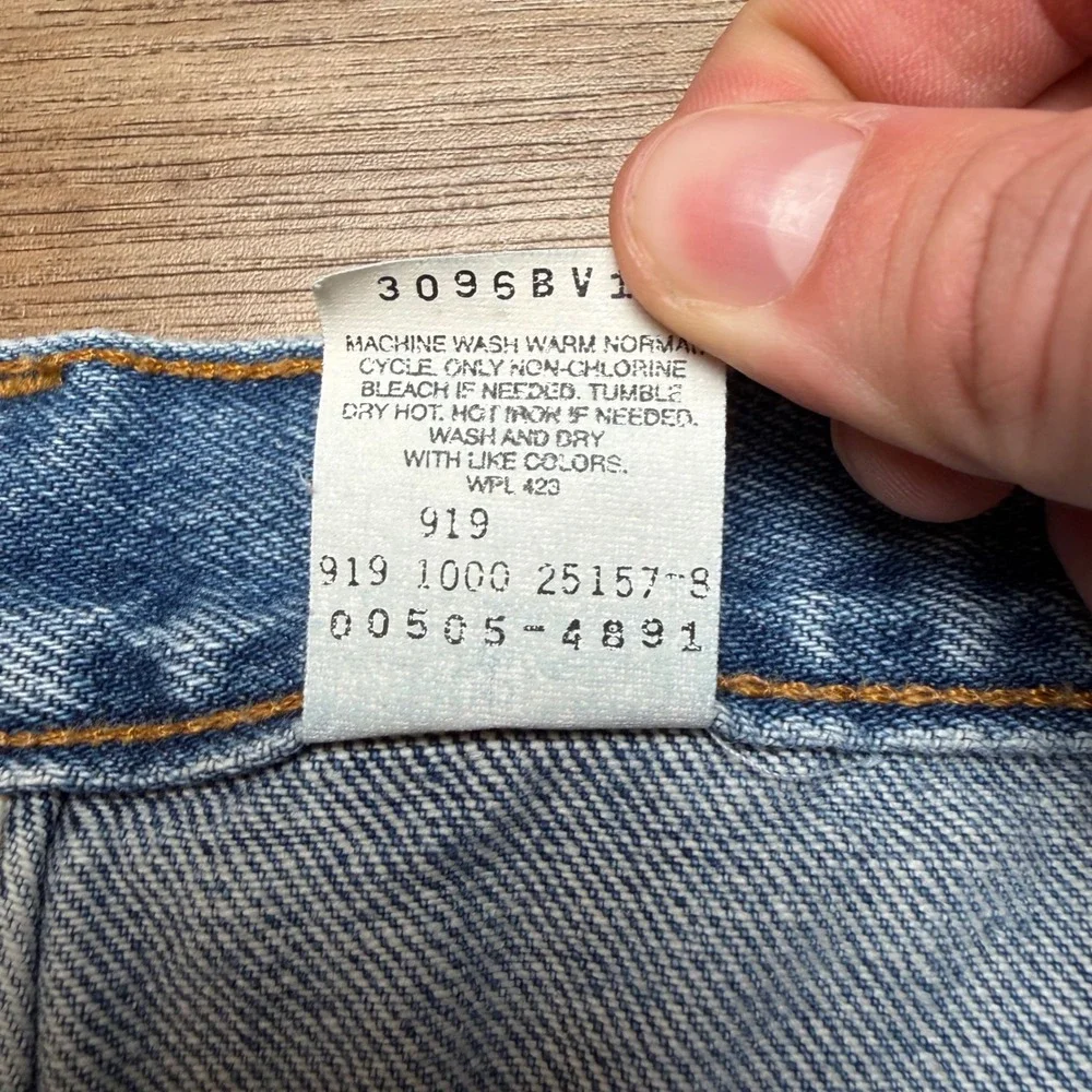 Vintage Levi's 505 Jeans Men 38x30 Blue‎ Regular Fit Straight Leg Denim (Tag40)
